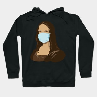 Mona Lisa now in a mask Hoodie